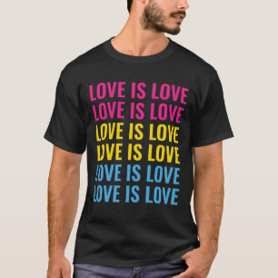 Customizable Repeating Text LGBTQ Pansexual Pride T-Shirt