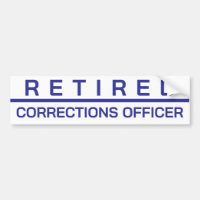 CUSTOMIZABLE  Retired Corrections Officer Sticker