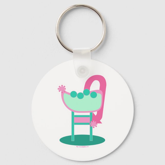 Customizable Retro 50's Sign Keychain (Front)