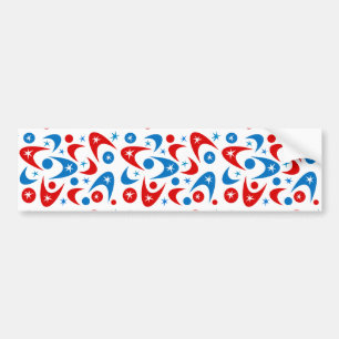 Customizable Retro Boomerangs Bumper Sticker