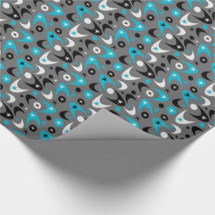 Customizable Retro Boomerangs Wrapping Paper
