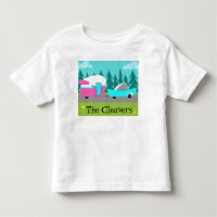 Customizable Retro Camper / Trailer & Car T-Shirt