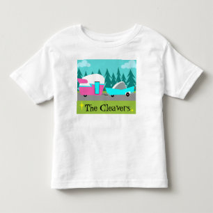 Customizable Retro Camper / Trailer & Car T-Shirt