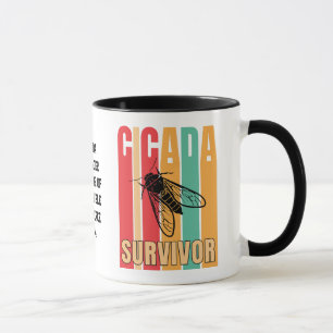 Customizable Retro CICADA SURVIVOR Souvenir Mug