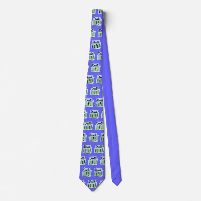 Customizable Retro Donate Life Blue and Green Tie (Front)