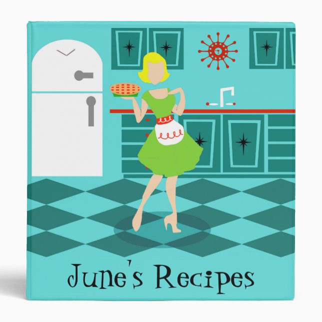 Customizable Retro Kitchen Binder (Front)