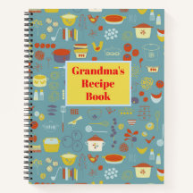 Customizable Retro Recipe Book