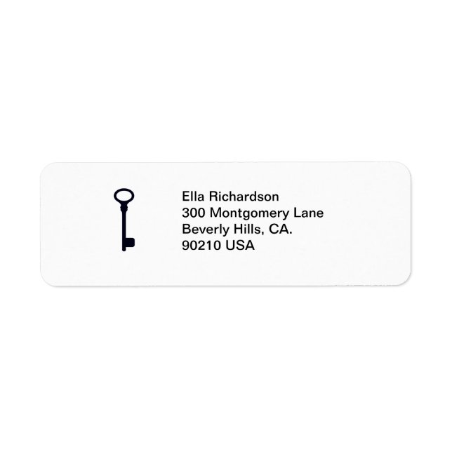 Customizable Return Address Labels (Front)