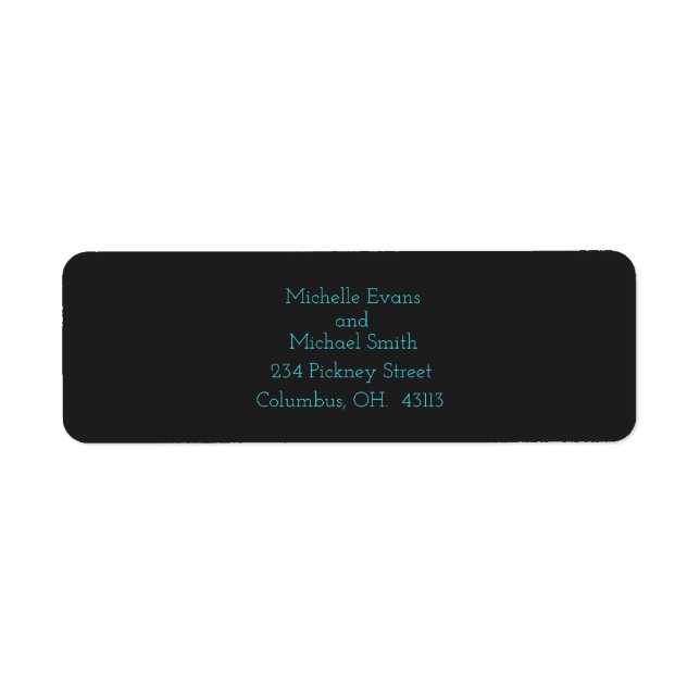 Customizable RETURN ADDRESS LABELS (18) (Front)