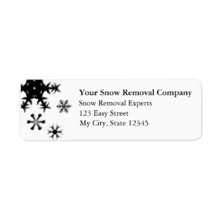 Customizable Return Address Labels - Snow Removal