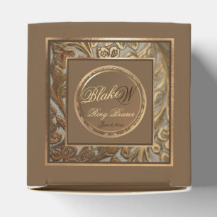 Customizable Ring Bearer Wedding Favour Box