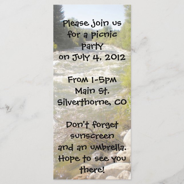 Customizable river scene program (Front)