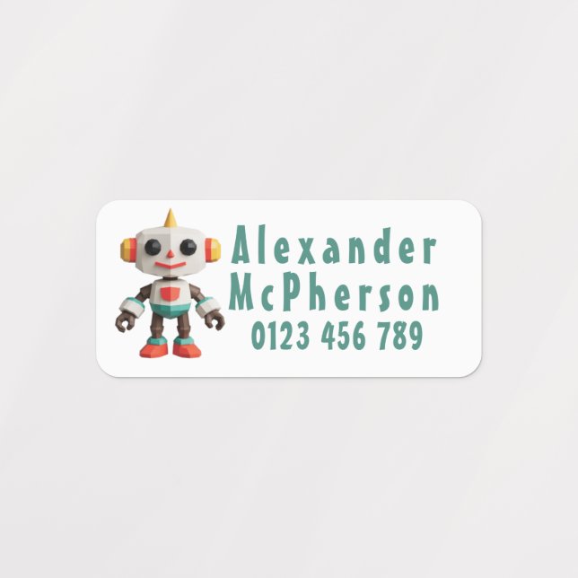 Customizable Robot Kids Clothing (Design 1)