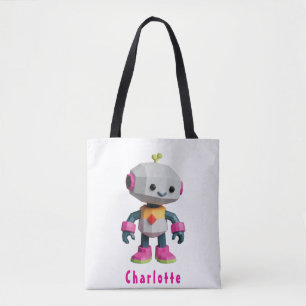 Customizable Robot Kids Tote Bag