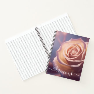 Customizable Rose Closeup Dream Journal