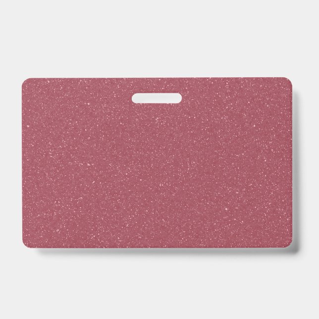 Customizable Rose Gold Glitter Badge (Front)