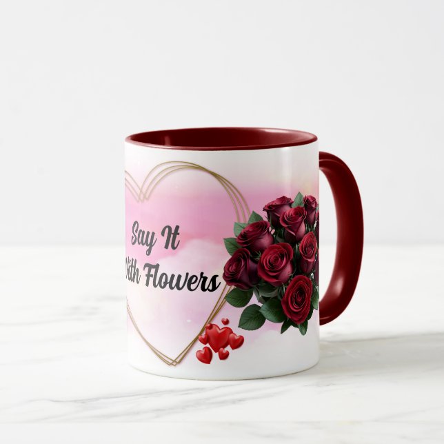 Customizable Rose Mug Collection (Front Right)
