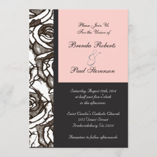 Customizable Roses Wedding Invitation