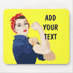 Customizable Rosie Riveter Mouse Pad