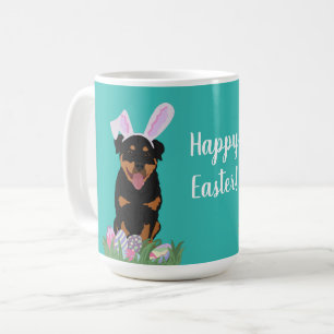 Customizable Rottweiler Easter Coffee Mug