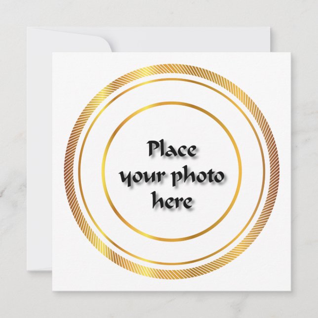 Customizable round frame (Front)