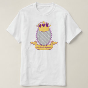 Customizable Royal Highness Crown Photo T-shirt