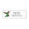 Customizable Ruby Throated Hummingbird Label