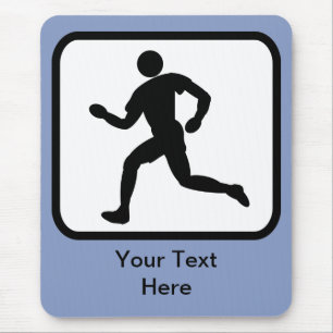 Customizable Runner Logo Mouse Pad