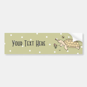 Customizable Russian Tortoise Bumper Sticker