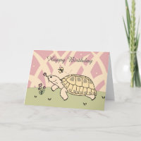 Customizable Russian Tortoise Card