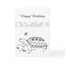 Customizable Russian Tortoise Card