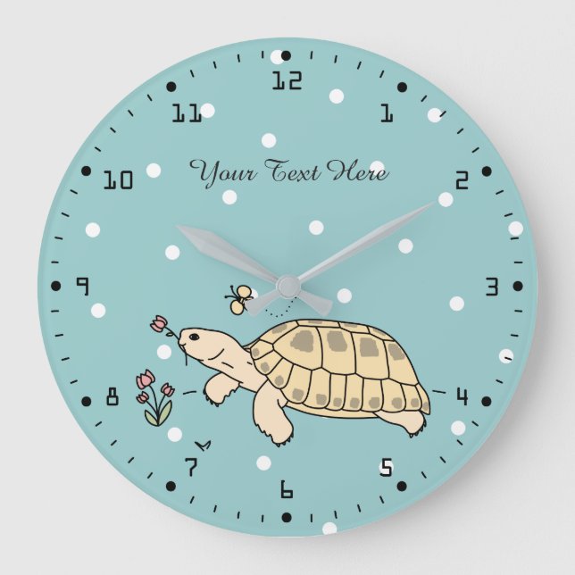 Customizable Russian Tortoise Clock (Front)