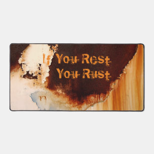 Customizable Rust Art Cool Fun Unique  Desk Mat