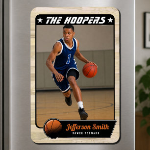 Customizable Rustik Basketball Player Photo Magnet