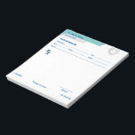 Customizable RX Pad for Doctors - Prescription Pad<br><div class="desc">Create professional prescriptions or fun gag gifts with this editable prescription notepad, perfect as a doctor gift, nurse gift, or pharmacy student present. Customize every detail like doctor's name, facility info, patient address, and date on this essential medical notepad. Ideal for real practitioners, medical office use, unique physician gifts, or...</div>