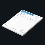 Customizable RX Pad for Doctors - Prescription Pad<br><div class="desc">Create professional prescriptions or fun gag gifts with this editable prescription notepad, perfect as a doctor gift, nurse gift, or pharmacy student present. Customize every detail like doctor's name, facility info, patient address, and date on this essential medical notepad. Ideal for real practitioners, medical office use, unique physician gifts, or...</div>