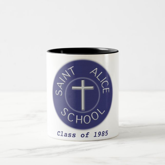 Customizable Saint Alice School Tradition Class of Two-Tone Coffee Mug (Center)