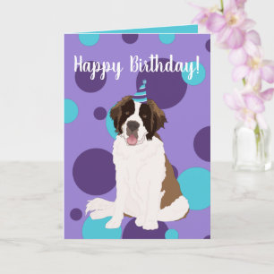 Customizable Saint Bernard  Card