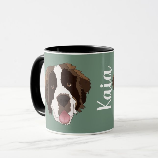 Customizable Saint Bernard Mug (Front Left)