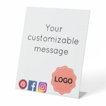 Customizable salon or spa sign