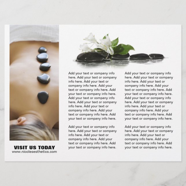 Customizable Salon Three Fold Flyer (Front)