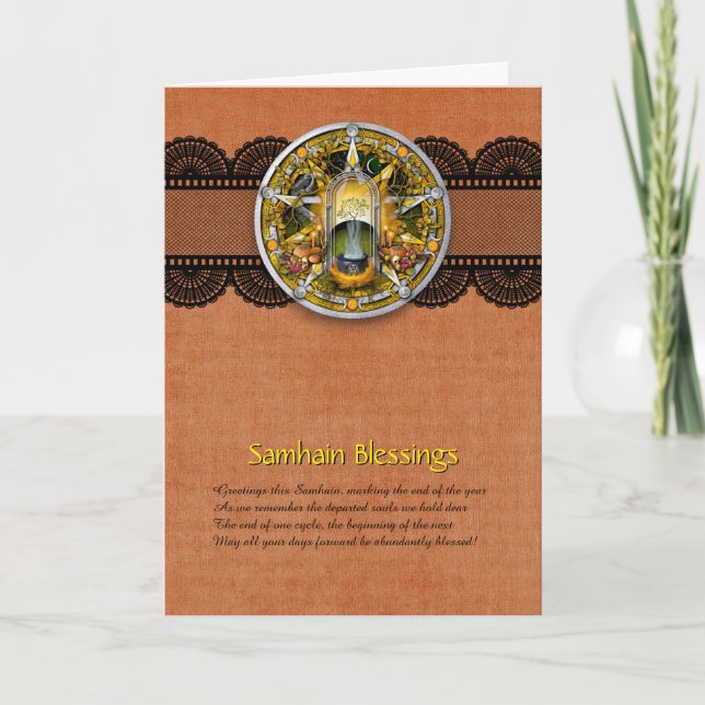 Customizable Samhain Greeting Card (Front)