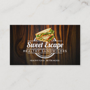 Customizable Sandwiches business cards