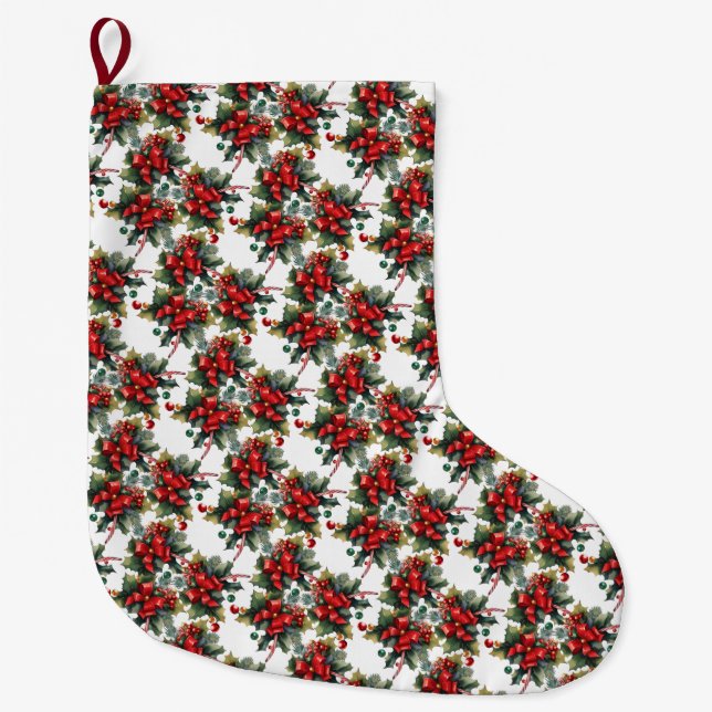 Customizable Santa Claus Christmas Stocking (Front)