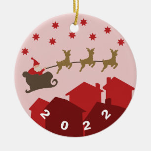 Customizable Santa Claus Ornament Xmas Ornament