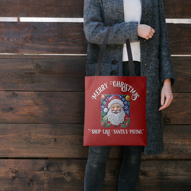 Customizable  Santa Jolly Ol Saint Nick Tote Bag (Creator Uploaded)