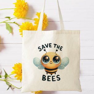 Customizable 'Save the Bees' Eco-Friendly Tote Bag