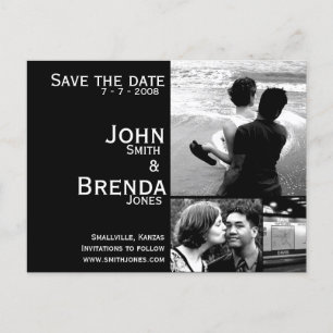 Customizable Save the Date Announcement Postcard