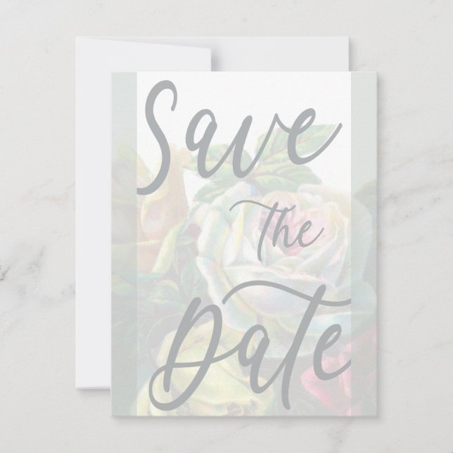 Customizable Save the Date Announcement Template (Front)