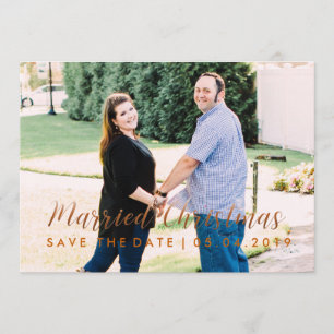 Customizable Save the Date Christmas Card